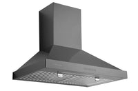 Hauslane 30-Inch Wall Mount Black Stainless Steel Range Hood - WM-590BSS-30|Hotte de cuisinière murale Hauslane de 30 po en acier inoxydable noir - WM-590BSS-30