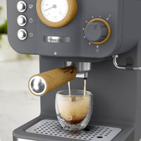 Salton Swan Nordic Pump Espresso Machine - SK22111GRYN|Machine à espresso Swan à pompe de style nordique - SK22111GRYN