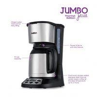 Salton Jumbo Java Coffee Maker Thermal Carafe - FC1667TH|Cafetière Jumbo Java de Salton avec carafe thermale - FC1667TH