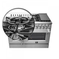 Forno Galiano 6.58 Cu. Ft. French Door Dual Fuel Range - FFSGS6356-48|Cuisinière hybride Forno Galiano de 6,58 pi³ à portes françaises - FFSGS6356-48