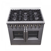 Forno Galiano 5.36 Cu. Ft. French Door Dual Fuel Range - FFSGS6356-36|Cuisinière hybride Forno Galiano de 5,36 pi³ à portes françaises - FFSGS6356-36