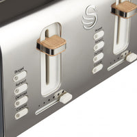 Salton Swan Nordic 4-Slice Toaster - ST14620GRYN|Grille-pain Swan à 4 tranches de style nordique - ST14620GRYN