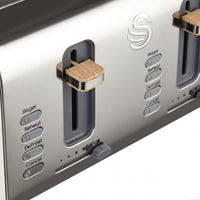 Salton Swan Nordic 4-Slice Toaster - ST14620WHTN|Grille-pain Swan à 4 tranches de style nordique - ST14620WHTN