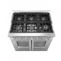 Forno Galiano 5.36 Cu. Ft. French Door Gas Range - FFSGS6444-36|Cuisinière à gaz Forno Galiano de 5,36 pi³ à portes françaises - FFSGS6444-36