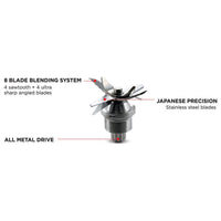 Salton 2 L Power Blender - BL1486RBT|Mélangeur puissant Salton de 2 litres - BL1486RBT