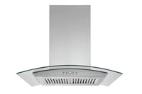 Hauslane 36-Inch Glass Canopy Island Range Hood - IS-200SS-36|Hotte de cuisinière pour îlot Hauslane de 36 po de style auvent en verre - IS-200SS-36