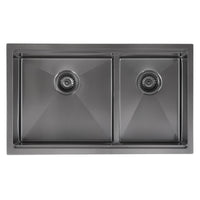 Ancona 32" 60/40 Undermount Kitchen Sink - AN-3358
