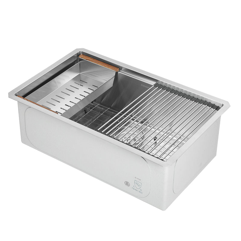 Ancona 30" Undermount Workstation Kitchen Sink - AN-3372