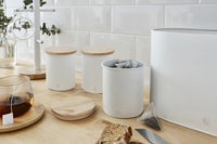 Salton Swan Nordic White Cannisters - Set of 3|Boîtes blanches Swan de style nordique - ensemble de 3