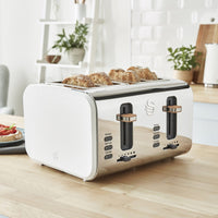 Salton Swan Nordic 4-Slice Toaster - ST14620WHTN|Grille-pain Swan à 4 tranches de style nordique - ST14620WHTN