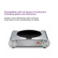 Salton Single Burner Infrared Cooktop - HP1502|Surface de cuisson Salton à infrarouge et 1 brûleur - HP1502