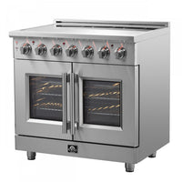 Forno Massimo 5.36 Cu. Ft. French Door Electric Range - FFSEL6955-36|Cuisinière électrique Forno Massimo de 5,36 pi³ à portes françaises - FFSEL6955-36