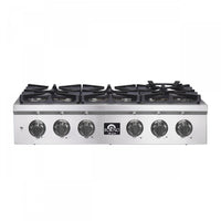 Forno Spezia Alta Qualita 36" Pro Style 6-Burner Gas Cooktop - FCTGS5751-36|Surface de cuisson à gaz de style professionnel Forno Spezia Alta Qualita de 36 po à 6 brûleurs– FCTGS5751-36