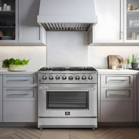 Forno Galiano 5.36 Cu. Ft. Dual Fuel Range - FFSGS6156-36|Cuisinière hybride Forno Galiano de 5,36 pi³ - FFSGS6156-36