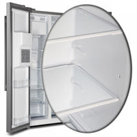Forno Salerno 20 Cu. Ft. Side-by-Side Refrigerator with Water Dispenser - FFRBI1844-36SB|Réfrigérateur Forno Salerno de 20 pi³ à compartiments juxtaposés avec distributeur d'eau - FFRBI1844-36SB