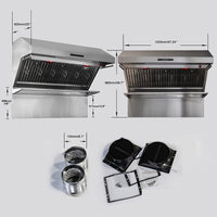 Forno Savona 48" Wall Mount Range Hood - FRHWM5029-48|Hotte de cuisinière murale Forno Savona de 48 po - FRHWM5029-48