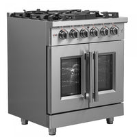 Forno Massimo 4.32 Cu. Ft. French Door Gas Range - FFSGS6439-30|Cuisinière à gaz Forno Massimo de 4,32 pi³ à portes françaises - FFSGS6439-30
