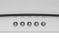 Hauslane 36-Inch Glass Canopy Wall Mount Range Hood - WM-600SS-36|Hotte de cuisinière murale Hauslane de 36 po de style auvent en verre - WM-600SS-36