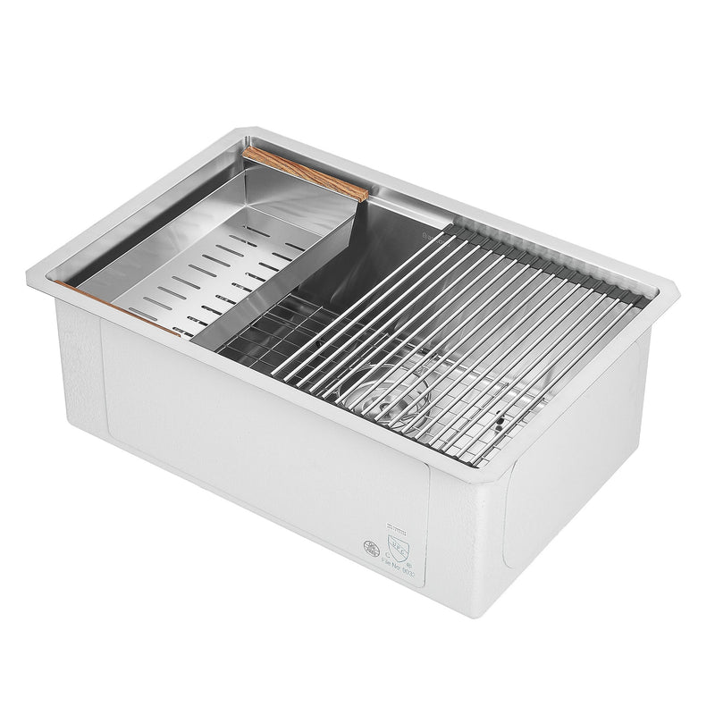 Ancona 28" Undermount Workstation Kitchen Sink - AN-3371