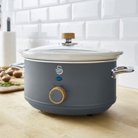 Salton Swan Nordic 3.5 L Slow Cooker - SF17021GRYN|Mijoteuse Swan de 3,5 l de style nordique - SF17021GRYN