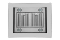 Hauslane 30-Inch Glass Canopy Island Range Hood - IS-200SS-30|Hotte de cuisinière pour îlot Hauslane de 30 po de style auvent en verre - IS-200SS-30
