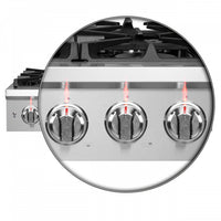 Forno Spezia Alta Qualita 36" Pro Style 6-Burner Gas Cooktop - FCTGS5751-36|Surface de cuisson à gaz de style professionnel Forno Spezia Alta Qualita de 36 po à 6 brûleurs– FCTGS5751-36
