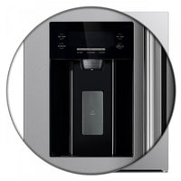Forno Salerno 20 Cu. Ft. Side-by-Side Refrigerator with Water Dispenser - FFRBI1844-36SB|Réfrigérateur Forno Salerno de 20 pi³ à compartiments juxtaposés avec distributeur d'eau - FFRBI1844-36SB