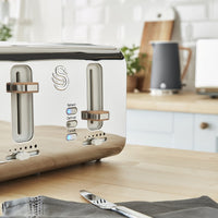 Salton Swan Nordic 4-Slice Toaster - ST14620GRYN|Grille-pain Swan à 4 tranches de style nordique - ST14620GRYN
