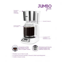 Salton Jumbo Java Coffee Maker - FC1667WH|Cafetière Jumbo Java de Salton - FC1667WH