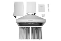 Hauslane 30-Inch Wall Mount Stainless Steel Range Hood - WM-530SS-30P|Hotte de cuisinière murale Hauslane de 30 po en acier inoxydable - WM-530SS-30P