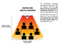 Energ+ Infrared Electric Hanging Patio Heater - HEA-22000HBR|Radiateur de terrasse suspendu électrique et à infrarouge Energ+ - HEA-22000HBR