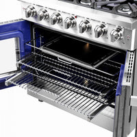 Forno Massimo 5.36 Cu. Ft. French Door Gas Range - FFSGS6439-36|Cuisinière à gaz Forno Massimo de 5,36 pi³ à portes françaises - FFSGS6439-36