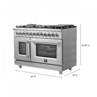Forno Massimo 6.58 Cu.Ft. French Door Dual Fuel Range - FFSGS6325-48|Cuisinière hybride Forno Massimo de 6,58 pi³ à portes françaises - FFSGS6325-48