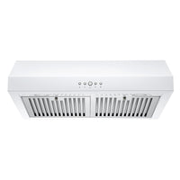 Ancona 30" Ducted Under Cabinet Range Hood - AN-18042WH