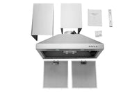 Hauslane 30-Inch Wall Mount Stainless Steel Range Hood - WM-530SS-30B|Hotte de cuisinière murale Hauslane de 30 po en acier inoxydable - WM-530SS-30B
