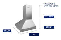 Hauslane 30-Inch Wall Mount Stainless Steel Range Hood - WM-530SS-30P|Hotte de cuisinière murale Hauslane de 30 po en acier inoxydable - WM-530SS-30P