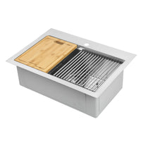 Ancona 28" Dual Mount Workstation Kitchen Sink - AN-33104