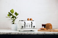 Haden Heritage 4-Slice Toaster - Ivory White|Grille-pain Heritage de Haden à 4 tranches - blanc ivoire