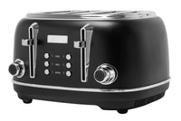 Haden Heritage 4-Slice Toaster - Black Chrome|Grille-pain Heritage de Haden à 4 tranches - chrome noir