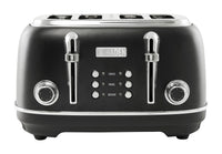 Haden Heritage 4-Slice Toaster - Black Chrome|Grille-pain Heritage de Haden à 4 tranches - chrome noir