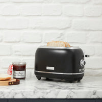 Haden Heritage 2-Slice Toaster - Black Chrome|Grille-pain Heritage de Haden à 2 tranches - chrome noir