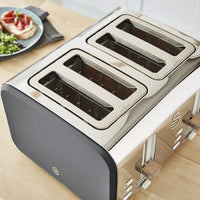Salton Swan Nordic 4-Slice Toaster - ST14620GRYN|Grille-pain Swan à 4 tranches de style nordique - ST14620GRYN