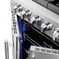 Forno Capriasca 4.32 Cu. Ft. French Door Gas Range - FFSGS6460-30|Cuisinière à gaz Forno Capriasca de 4,32 pi³ à portes françaises - FFSGS6460-30