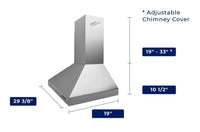 Hauslane 30-Inch Wall Mount Stainless Steel Range Hood - WM-530SS-30B|Hotte de cuisinière murale Hauslane de 30 po en acier inoxydable - WM-530SS-30B