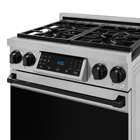 Gordon Ramsay Collection by Thor Kitchen 30" Freestanding Professional Gas Range with Tilt Panel Touch Control - RSG30-BLK|Cuisinière à gaz amovible de style professionnel collection Gordon Ramsay de Thor Kitchen de 30 po - RSG30-BLK