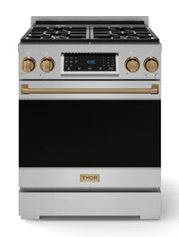 Gordon Ramsay Collection by Thor Kitchen 30" Freestanding Professional Gas Range with Tilt Panel Touch Control - RSG30-BRZ|Cuisinière à gaz amovible de style professionnel collection Gordon Ramsay de Thor Kitchen de 30 po - RSG30-BRZ