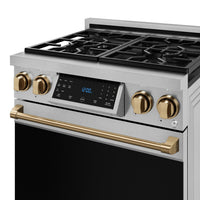 Gordon Ramsay Collection by Thor Kitchen 30" Freestanding Professional Gas Range with Tilt Panel Touch Control - RSG30-BRZ|Cuisinière à gaz amovible de style professionnel collection Gordon Ramsay de Thor Kitchen de 30 po - RSG30-BRZ