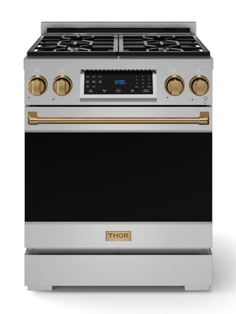 Gordon Ramsay Collection by Thor Kitchen 30" Freestanding Professional Gas Range with Tilt Panel Touch Control - RSG30-BRZ|Cuisinière à gaz amovible de style professionnel collection Gordon Ramsay de Thor Kitchen de 30 po - RSG30-BRZ