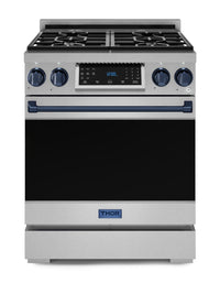 Gordon Ramsay Collection by Thor Kitchen 30" Freestanding Professional Gas Range with Tilt Panel Touch Control - RSG30-BLU|Cuisinière à gaz amovible de style professionnel collection Gordon Ramsay de Thor Kitchen de 30 po - RSG30-BLU