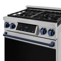 Gordon Ramsay Collection by Thor Kitchen 30" Freestanding Professional Gas Range with Tilt Panel Touch Control - RSG30-BLU|Cuisinière à gaz amovible de style professionnel collection Gordon Ramsay de Thor Kitchen de 30 po - RSG30-BLU